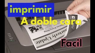 Cómo imprimir a doble cara impresora EPSON🖨️ [upl. by Yerd]