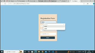 Registration form Html CSS and JavaScript [upl. by June]