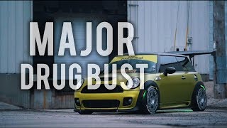 MAJOR DRUG BUST  WOLF OF ALL STREETS  SLAMMED MINI COOPER [upl. by Adamsun843]