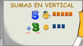 wwwmatecitoscom 1º Primaria Enseñar a sumar a un niño Sumas en vertical para niños [upl. by Neelyt]