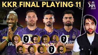 KKR Full and Final Playing 11 for IPL 2024 with Impact Players  KKR Squad 2024  Five Sportz [upl. by Anytsirhc]