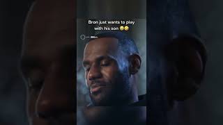 Imagine Bron and Bronny on the same team 😳 shorts [upl. by Resay]