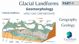 Glacial Landforms Part1  Geomorphology  Geography  Geology  UGC NET  CSIR NET GATE  UPSC [upl. by Claudelle]