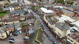 Olney pancake race 2024 aerial drone footage [upl. by Nonnah]