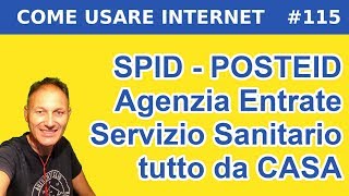 115 Equitalia e SSN con lo SPID POSTEID  Daniele Castelletti  Maggiolina informatica [upl. by Iemaj426]