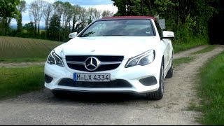 2014 Mercedes E 200 Cabriolet Facelift with 184 HP Test Drive [upl. by Novonod770]