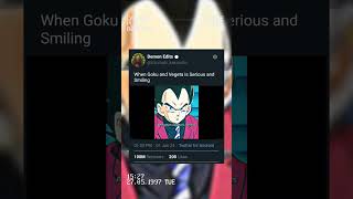 Serious Goku And Smiling Vegeta anime edit spedup [upl. by Ginevra]