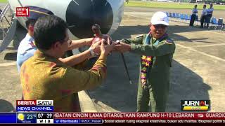 Serah Terima Pesawat CN235 DI Skadron 5 Lanud Hasanuddin [upl. by Jackquelin]