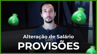 Provisões Contábeis Alteração de salário [upl. by Milson879]