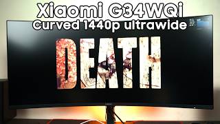 MOST AFFORDABLE curved 1440p ultrawide Xiaomi G34WQi review [upl. by Lamson]