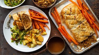 Vegan Wellington  VEGETARIAN VEGAN CHRISTMAS RECIPE [upl. by Annahsirhc410]