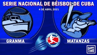 Granma v Matanzas  Serie Nacional de Béisbol de Cuba  Game 6  Final  April 4th 2021 [upl. by Koss]