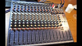 Soundcraft EFX MFX series mixer how to dismantle cleaning and fixing [upl. by Azmuh]