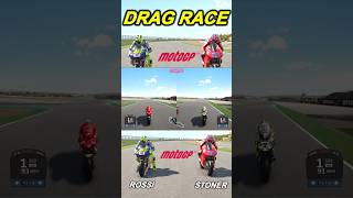 DRAG MOTOGP ROSSI VS STONER dragrace motogp ducati [upl. by Keri399]