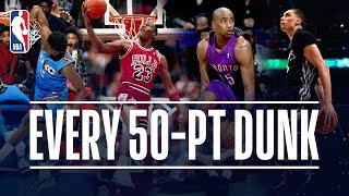 Every 50Point Dunk In NBA Dunk Contest History 19842019 [upl. by Eelsew]