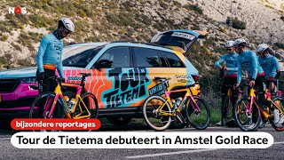 TRANEN bij Tour de TIETEMA na debuut in AMSTEL GOLD RACE  NOS Sport [upl. by Airdni]