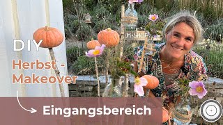 DIY  EINGANGSBEREICH NATÜRLICH auf HERBST umgestalten [upl. by Chiarra510]