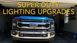 2022 F350 Ford Super Duty LED headlight upgrade [upl. by Ferreby]