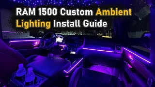 RAM CUSTOM INTERIOR LIGHTING INSTALL GUIDE STEP BY STEP [upl. by Dewie777]