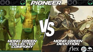 Mono Green Collected Company VS Mono Green Devotion MTG Pioneer [upl. by Ayokal410]