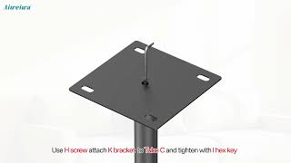 Height Adjustable Speaker Stand Instructions for KEF LS50 [upl. by Docila]