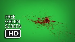 Free Green Screen  Bullet Hit Body Blood Effect [upl. by Hosfmann897]