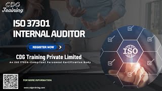 ISO 37301 Internal Auditor Course  CDG Training Private Limited  Get Course Link Below [upl. by Ernald]