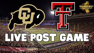 LIVE Colorado Vs Texas Tech Post Game Review Colorado To Big 12 Title Game Win And In [upl. by Milty]