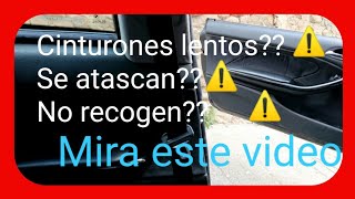 🔝REPARAR CINTURONES DE SEGURIDAD LENTOS O QUE NO RECOGEN💪💪 hazlo tú mismo para cualquier coche [upl. by Publias73]