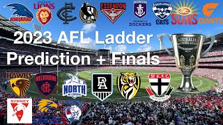 2023 AFL Ladder Prediction  Finals [upl. by Ardnazil]