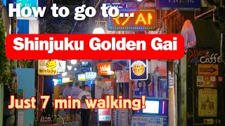 Shinjuku Tokyo How to go to Shinjuku Golden Gai 300 bars fit into a tight sixrow alleys [upl. by Ji]