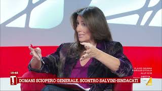 Sciopero generale Bombardieri risponde a Salvini quotSindacati ridicoli Offende i lavoratoriquot [upl. by Alleuqahs]