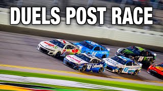 DAYTONA DUELS POST RACE  Who Is In and Who Is Out Wild Duels Huge Wreck Daytona 500 Preview [upl. by Sherie]