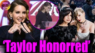 Lana Del Rey HONORS Taylor Swift amp Jack Antonoff during her speech at Variety Hitmakers [upl. by Ahsiekar971]