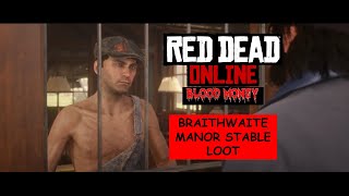 Blood Money Red Dead Online  Collecting Capitale from Braithwaite Stables  Stagecoach robbery [upl. by Farro891]