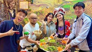 Pơ vlog  pơ đưa cô em chồng về thưởng thức mẹt lợn nhà hàng SaPa Tv [upl. by Beattie]