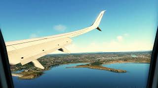 Cardiff Airport Approach amp Landing  RyanAir 737800 MSFS 2020 [upl. by Teplitz]