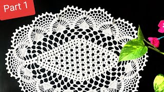 Beautiful Oval Crochet Tablecloth Tutorial Crochet Doily WOW Crochet Design Knitting parts 👇 [upl. by Ahset]