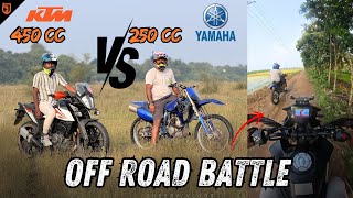 KTM ADV 390 VS YAMAHA YZ250 OFFROAD RACE CherryVlogsCV [upl. by Rivalee]