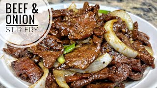 Beef And Onion Stir Fry ｜Tender And Juicy Beef [upl. by Millburn]