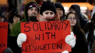 Edmonton rally in support of Wet’suwet’en First Nation [upl. by Narih]