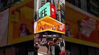 🔥 TIMES SQUARE NEW YORK CITY Stunning 3D Billboards in Manhattan NY USA  LEGO US nycstreets [upl. by Nemaj]