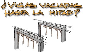 Vigas vaciadas sólo hasta la mitad por qué [upl. by Disharoon]