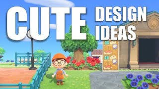 More CUTE Design Ideas For YOUR Island  Animal Crossing New Horizons [upl. by Ayotas908]