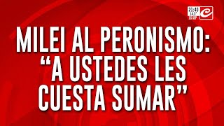 El tenso cruce entre Milei y el diputado Germán Martínez en el Congreso [upl. by Obed]