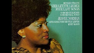 Richard Strauss Vier letzte Lieder Jessye Norman Kurt Masur [upl. by Assiralk270]