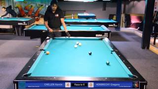 Kervin CHELLEN vs Gregory HERBRECHT  TN10 Tournoi National Billard 2013  Jeu de la 10 à Toulouse [upl. by Lyford943]