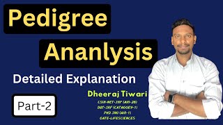 Pedigree Analysis Part 2  CSIR NET  DBT JRF  GATE etc [upl. by Attenohs]