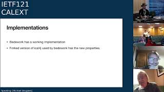 IETF 121 Calendaring Extensions CALEXT 20241105 1630 [upl. by Zakaria]