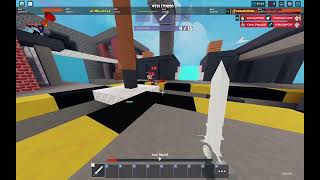 I GOT A TEAMMATE IN GUN GAME ROBLOX BEDWARS [upl. by Dagmar]